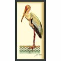 Solid Storage Supplies Crane - Dimensional Art Collage Hand Signed by Alex Zeng Framed Graphic Wall Art SO996026